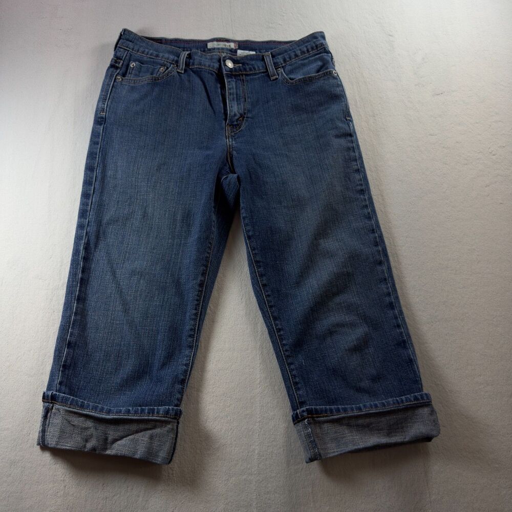 Levis 515 Jean Women's Size 6 Capri Stretch Color Blue Denim